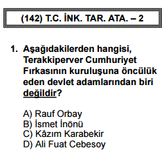 Aol Acik Ogretim Lisesi 142 Tc Inkilap Tarihi Ve Ataturkculuk 2 2 Dnm Online Soru Cozum Sayfasi