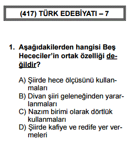 Aol Acik Ogretim Lisesi 417 Turk Edebiyati 7 2 Dnm Online Soru Cozum Sayfasi