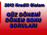 AF 2012 Gz Dnemi Dnem Sonu Snav Sorular ve Cevaplar