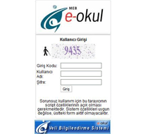 e-okul.meb.gov.tr E-Okul Veli Bilgilendirme Sistemi 